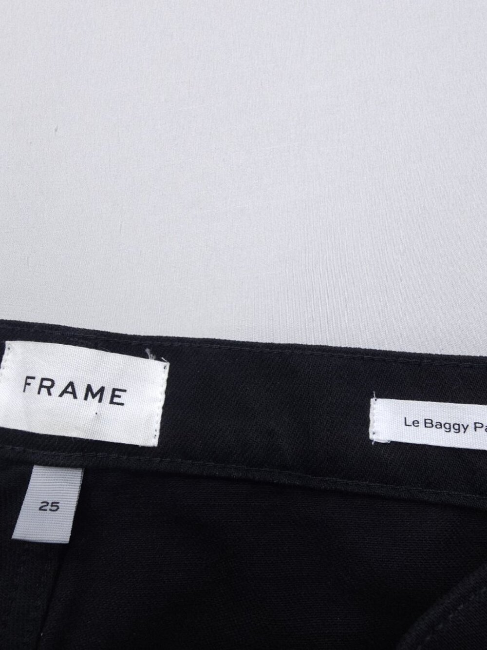 FRAME le baggy palazzo black jeans size 25 - Picture 7 of 10